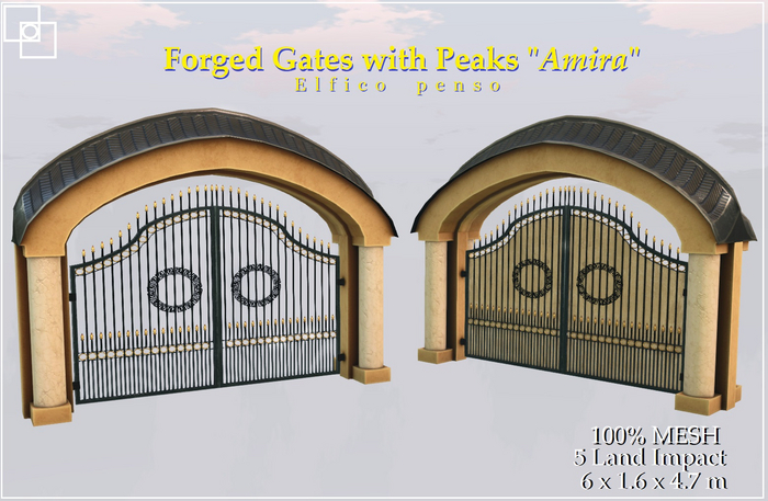 Elfico penso: Forged Gates with Peaks "Amira"