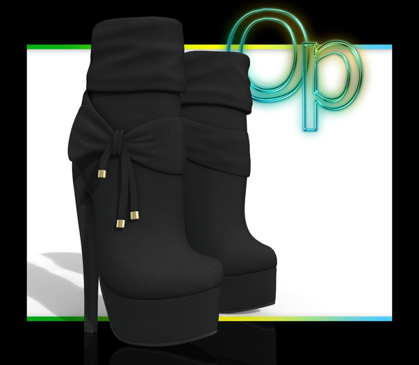 Black Tied Boots