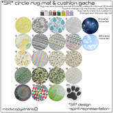 *SR* circle rug mat : 8 v2