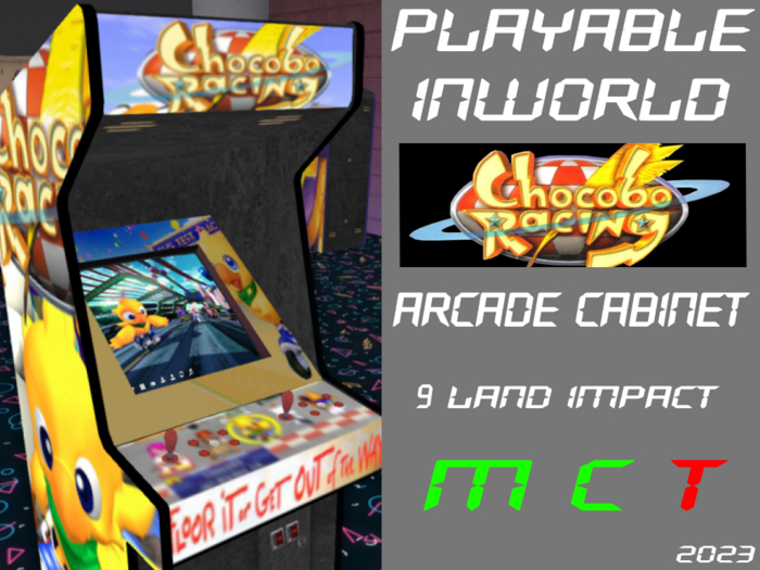 Playable Arcade Cabinet - Chocobo Racing