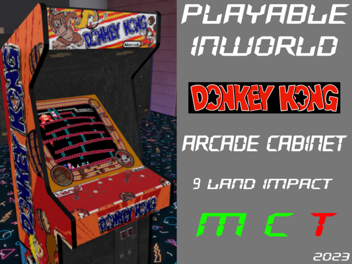 Playable Arcade Cabinet - Donkey Kong