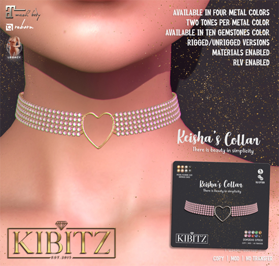 Kibitz - Keisha's collar - dark blue