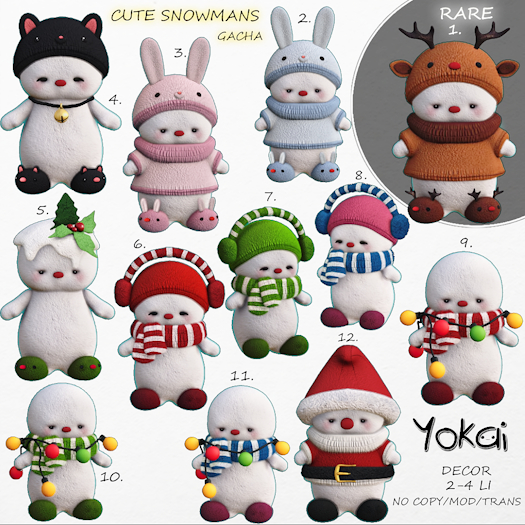YOKAI - Cute Snowmans (FULL SET)