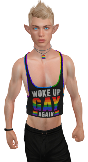 Woke Up Gay Croptop by Kellens Creations