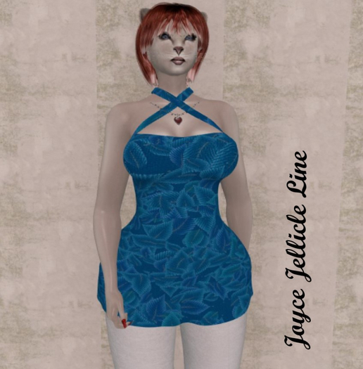 Demo Fat Pack Bleu Foliage Dress
