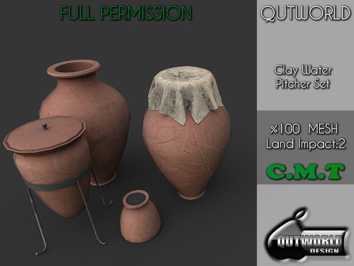 .::QUTWORLD Clay Water Pitcher Set::.FP 