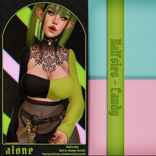 Poe - Alone Top -  Halfsies - Candy
