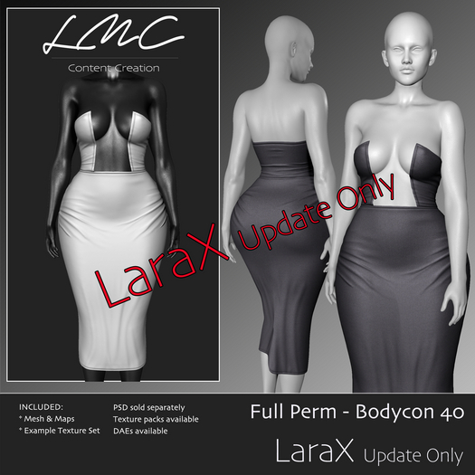 DEMO - LMC Mesh - Bodycon 40 - LaraX Wide Cut Dress