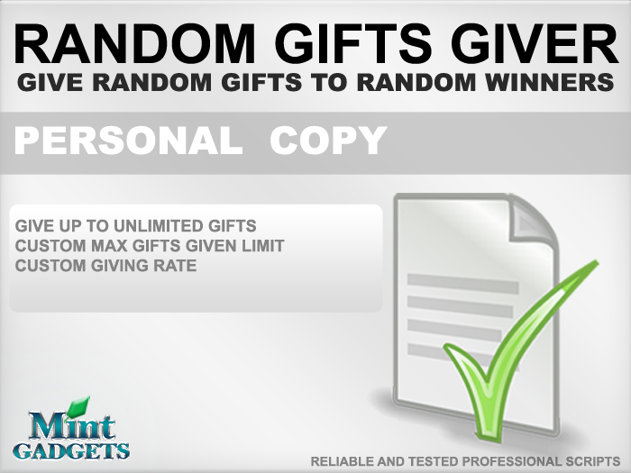 Mint Scripts - Random Gift Giver Script /Personal