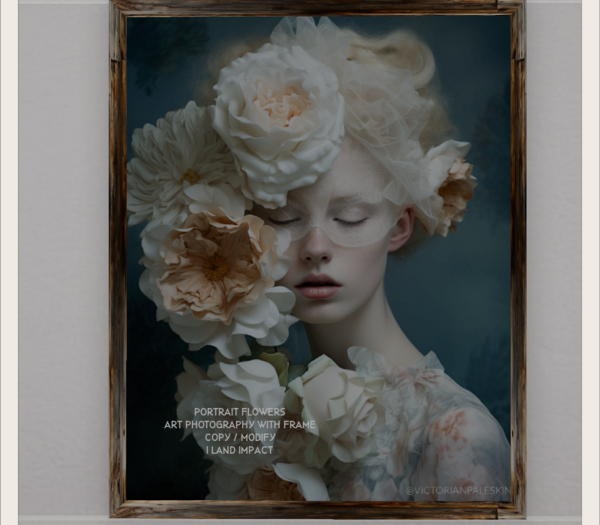 VictorianStyle. Art Photography. Portrait Flowers. 