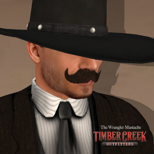 [Timber Creek] The Wrangler Mustache-Dark Brown