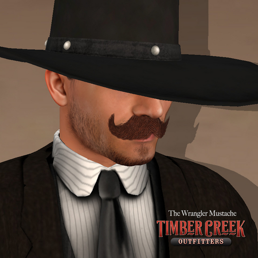 [Timber Creek] The Wrangler Mustache-Red