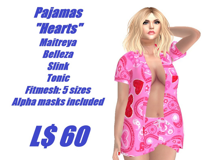 Pajamas-Hearts