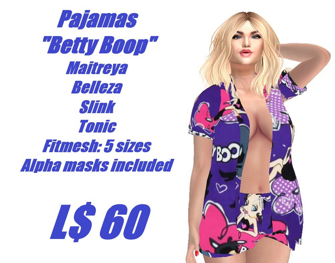 Pajamas-Betty Boop