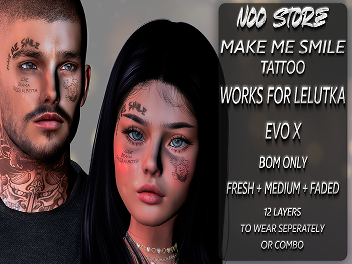 [NOO] Make Me Smile Tattoo