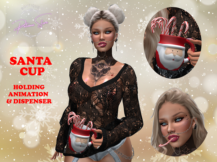 PS - SantaCup & Dispenser Holding