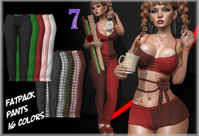 <7w> Lazy Day Pants - Fatpack ~LaraX, Reborn, Legacy, Senra Jamie~