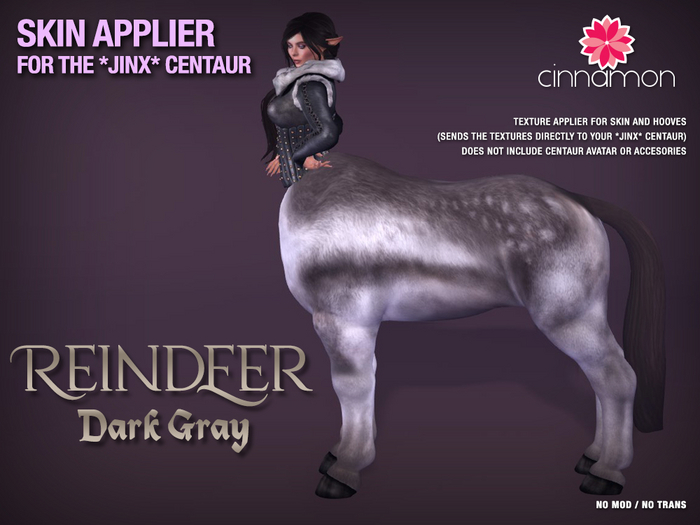 *CINNAMON* Jinx Centaur - Reindeer Dark Gray