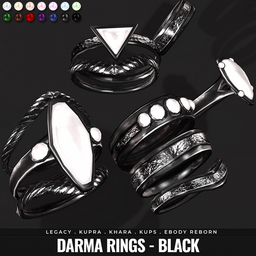 [BL] Darma rings // black