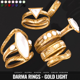 [BL] Darma rings // gold light