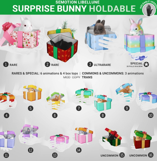 SEmotion Libellune Surprise Bunny Holdable RARE 02