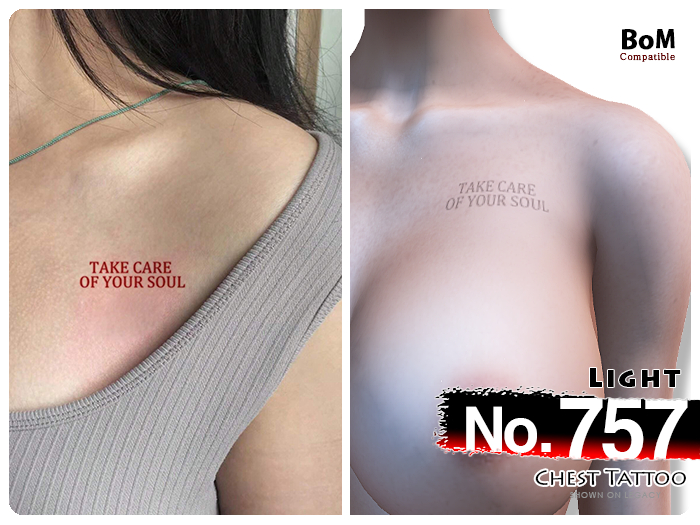 (Chest Tattoo) No.757 Light