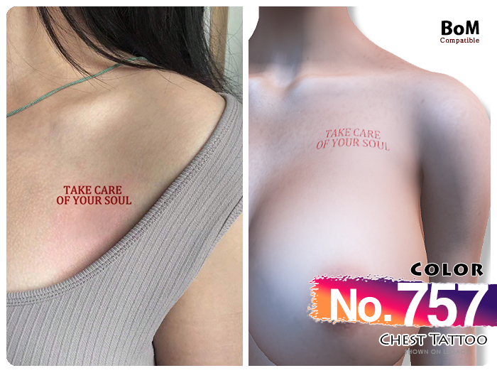 (Chest Tattoo) No.757 Color
