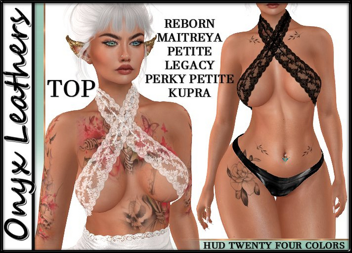 Lace Criss Cross Top with 24 Texture Choices