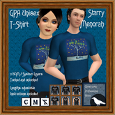 GPA Unisex T-Shirt BOM - Starry Menorah Print v.2
