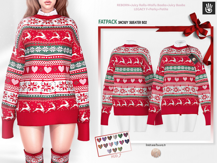 Promo Xmas Snowy Sweater B02 FATPACK 