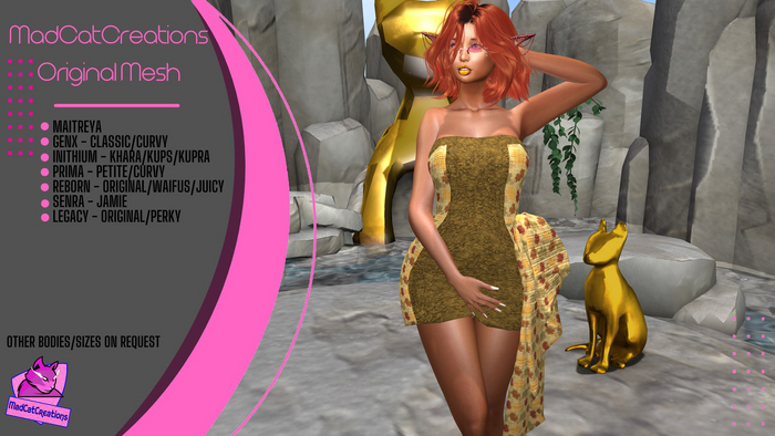MCC - woman - Fall Party dress w HUD