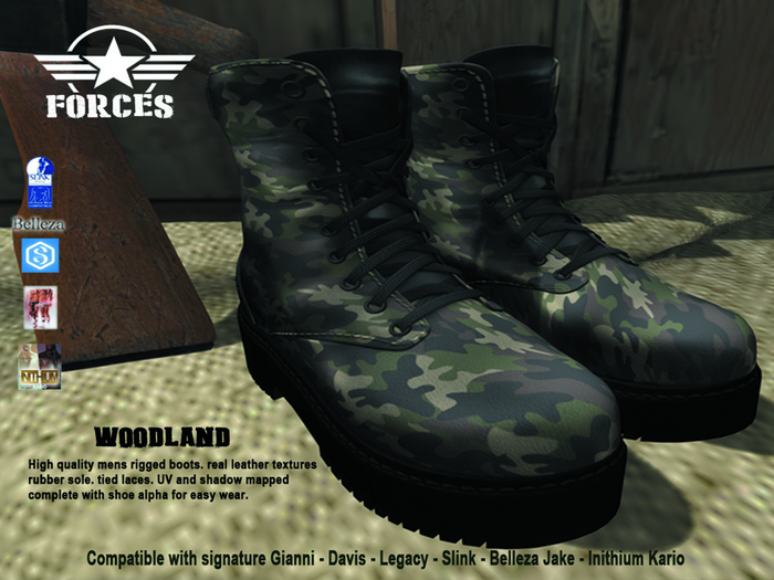 NEW Sharp Forces Woodland boots