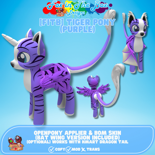 [FITB] Tiger Pony Purple