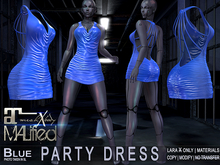 LaraX Only COPY/MOD MALified: Party Dress (Blue)