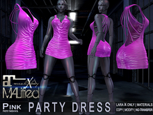 LaraX Only COPY/MOD MALified: Party Dress (Pink)