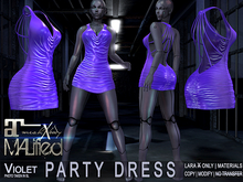 LaraX Only COPY/MOD MALified: Party Dress (Violet)