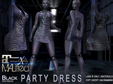 LaraX Only COPY/MOD MALified: Party Dress (Black)
