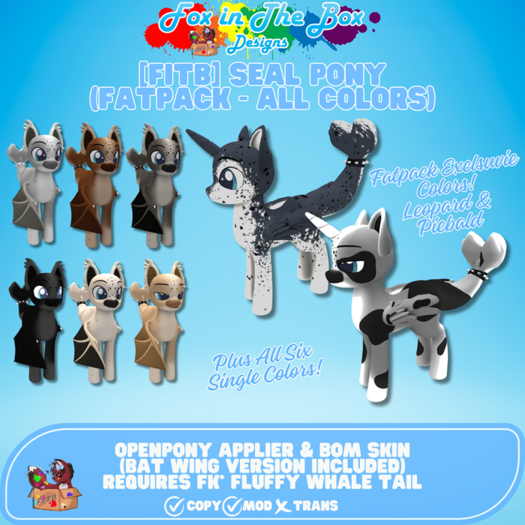 [FITB] Seal Pony Fatpack