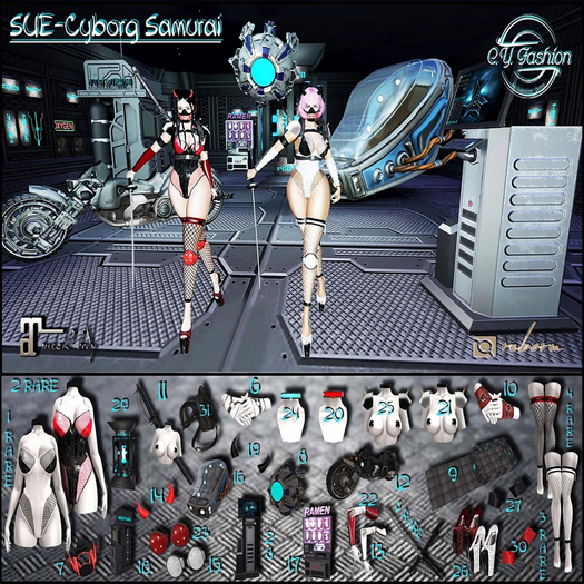 30-[C.YFashion]*SUE CYBER SAMURAI*SLEEVE RED