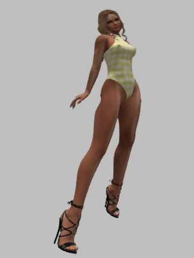 body yellow gingham