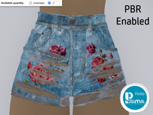 Jean-Shorts-01-Frayed-Emb-Rose-Denim 5 PBR