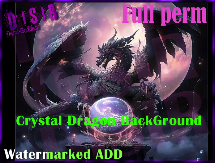 ~Disir DG~Crystal Dragon BackGround
