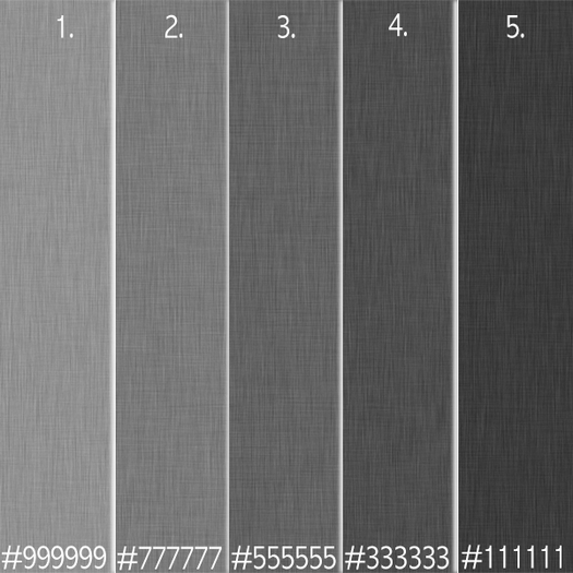 5pc Linen Texture Gray Palette =Full Perm=