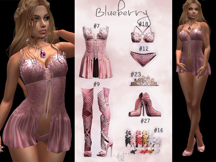 Blueberry - Mykonos Complete Full Set PIXIE
