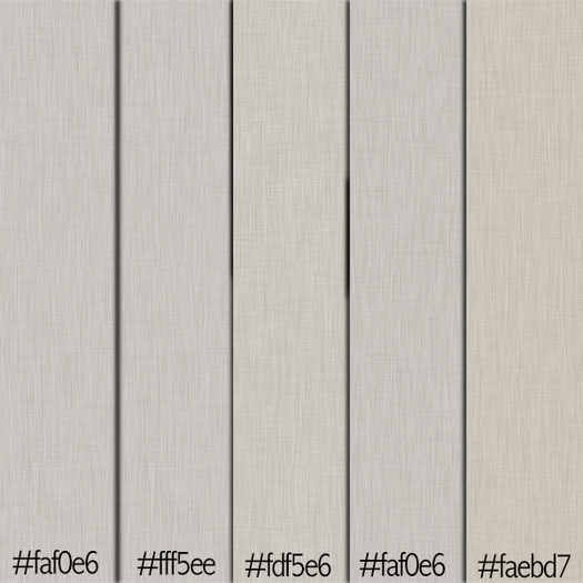 5pc Linen texture white palette =Full Perm=