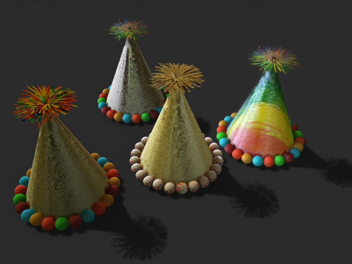 full perm new years hat