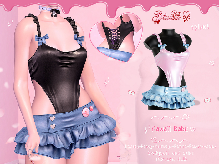 { Red Blossom } Kawaii Babe { PINK }