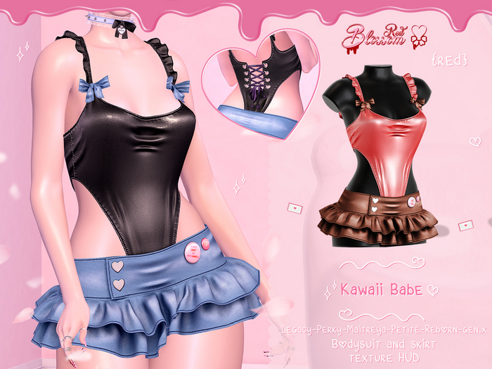 { Red Blossom } Kawaii Babe { RED }