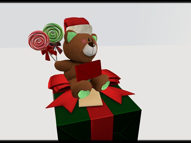 [AE] - Gift Box Shop - Gift Box and Xmas Teddy w Candy 1A