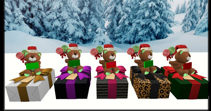 [AE] - Gift Box Shop - Gift Box and Xmas Teddy w Candy Bundle